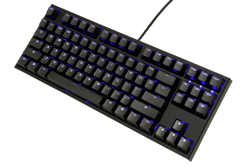 DUCKY ONE 2 TKL BLUE LED DOUBLE SHOT PBT MECHANICAL KEYBOARD CHERRY MX BLUE (DKON1887S-CUSPDAZB1) - DataBlitz