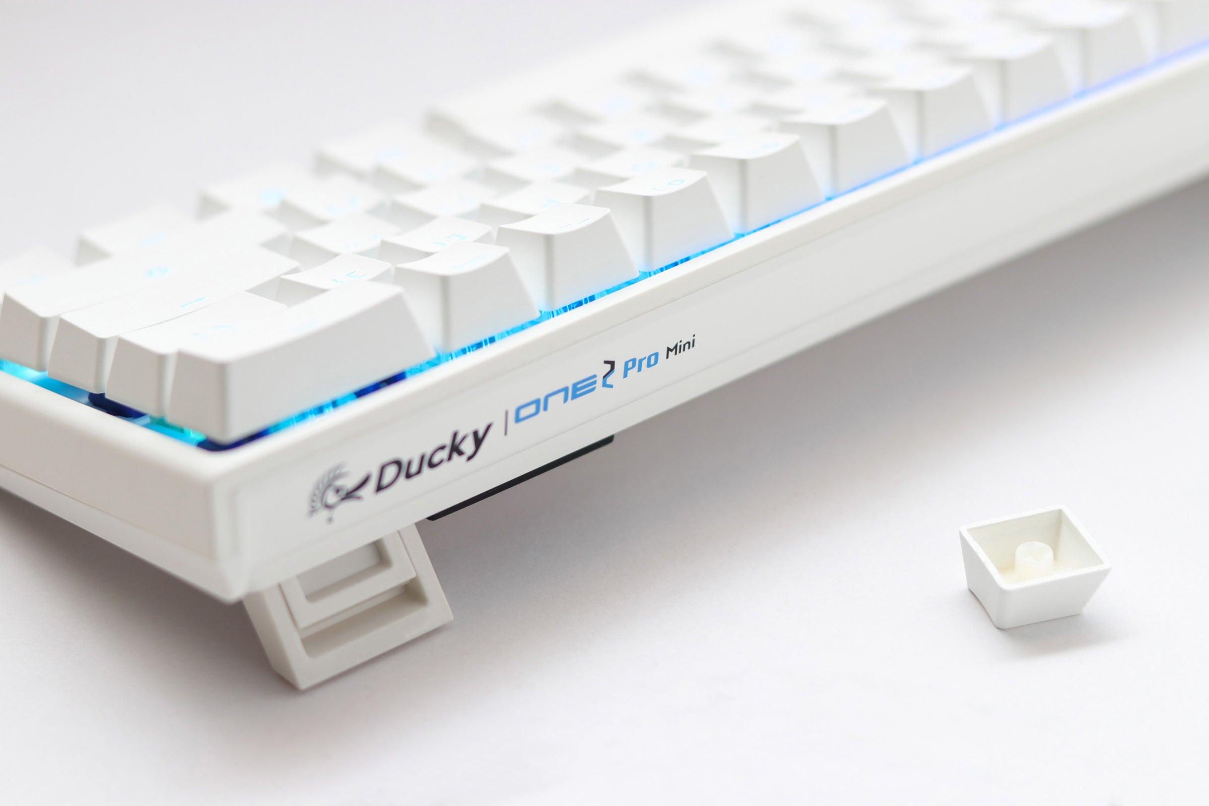 Ducky One 2 Pro Mini Pure White RGB LED 60% Double Shot PBT Mechanical Keyboard (Kailh Box Red Switch) (DKON2061ST-KUSPDWWTR2) - DataBlitz