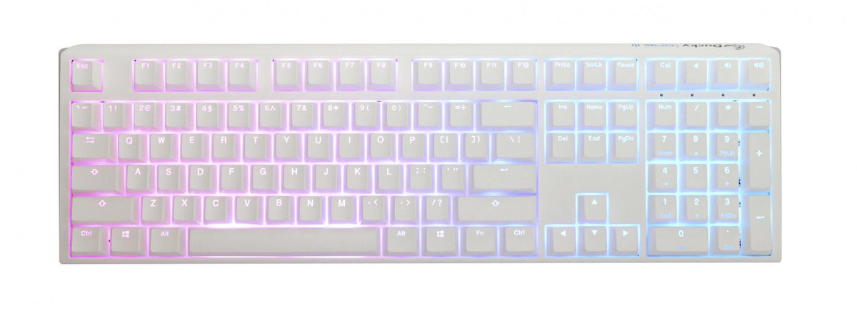 Ducky One 3 Pure White Full-Size Hotswap RGB Double Shot PBT Mechanical Keyboard (Cherry RGB Brown) (DKON2108ST-BUSPDPWWWSC1) - DataBlitz