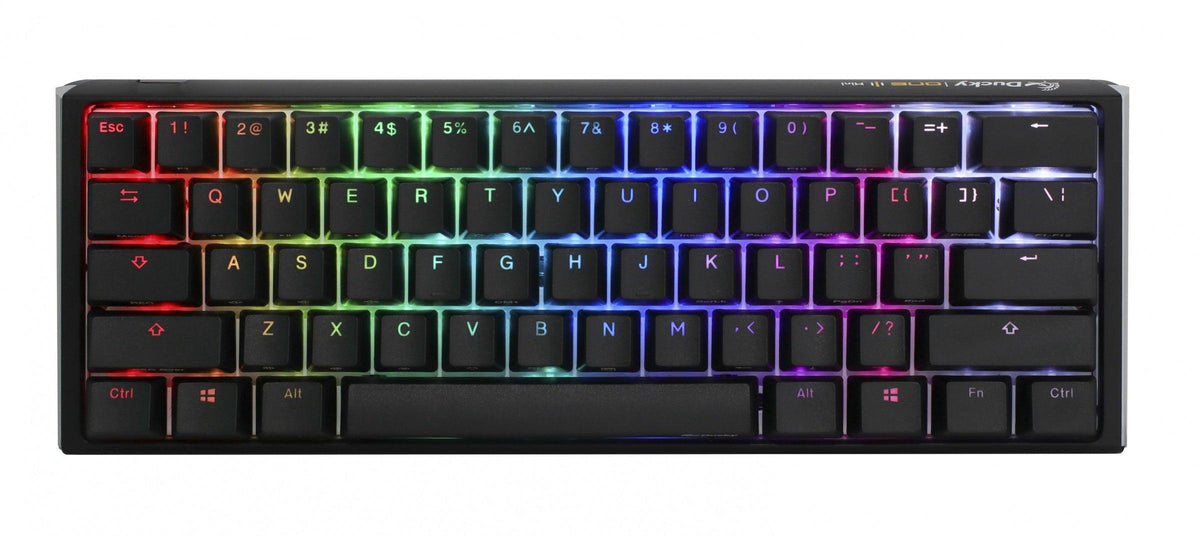 Ducky One 3 Mini Classic Hotswap RGB Double Shot PBT Mechanical Keyboard (Cherry RGB Red) (DKON2161ST-RUSPDCLAWSC1) - DataBlitz