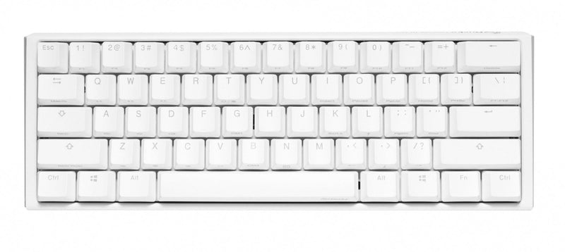 DUCKY One 3 Mini Pure White Hotswap RGB Double Shot PBT Mechanical Keyboard (Cherry RGB Brown) (DKON2161ST-BUSPDPWWWSC1) - DataBlitz