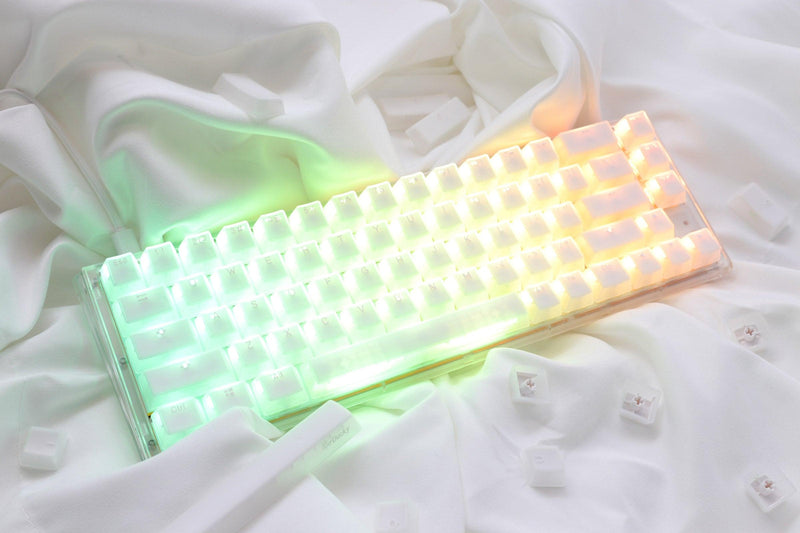 Ducky One 3 SF Aura White HotSwap RGB Double-Shot PBT Mechanical Keyboard (Cherry RGB Brown) (DKON2167ST-BUSPDAWWWWC1) - DataBlitz