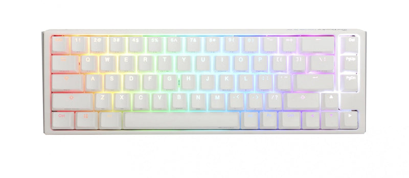 DUCKY One 3 Pure White SF Hotswap RGB Double Shot PBT Mechanical Keyboard (Cherry RGB Red) (DKON2167ST-RUSPDPWWWSC1) - DataBlitz