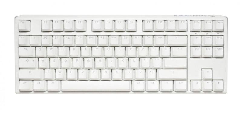 Ducky One 3 Pure White TKL 80% Hotswap RGB Double Shot PBT Mechanical Keyboard (Cherry RGB Red) (DKON2187ST-RUSPDPWWWSC1) - DataBlitz