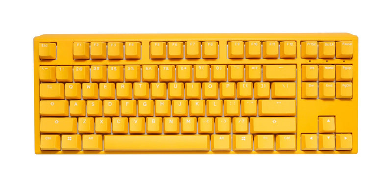 DUCKY One 3 Yellow TKL Hotswap RGB Double Shot PBT Quack Mechanical Keyboard (Cherry RGB Red) (DKON2187ST-RUSPDYDYYYC1) - DataBlitz