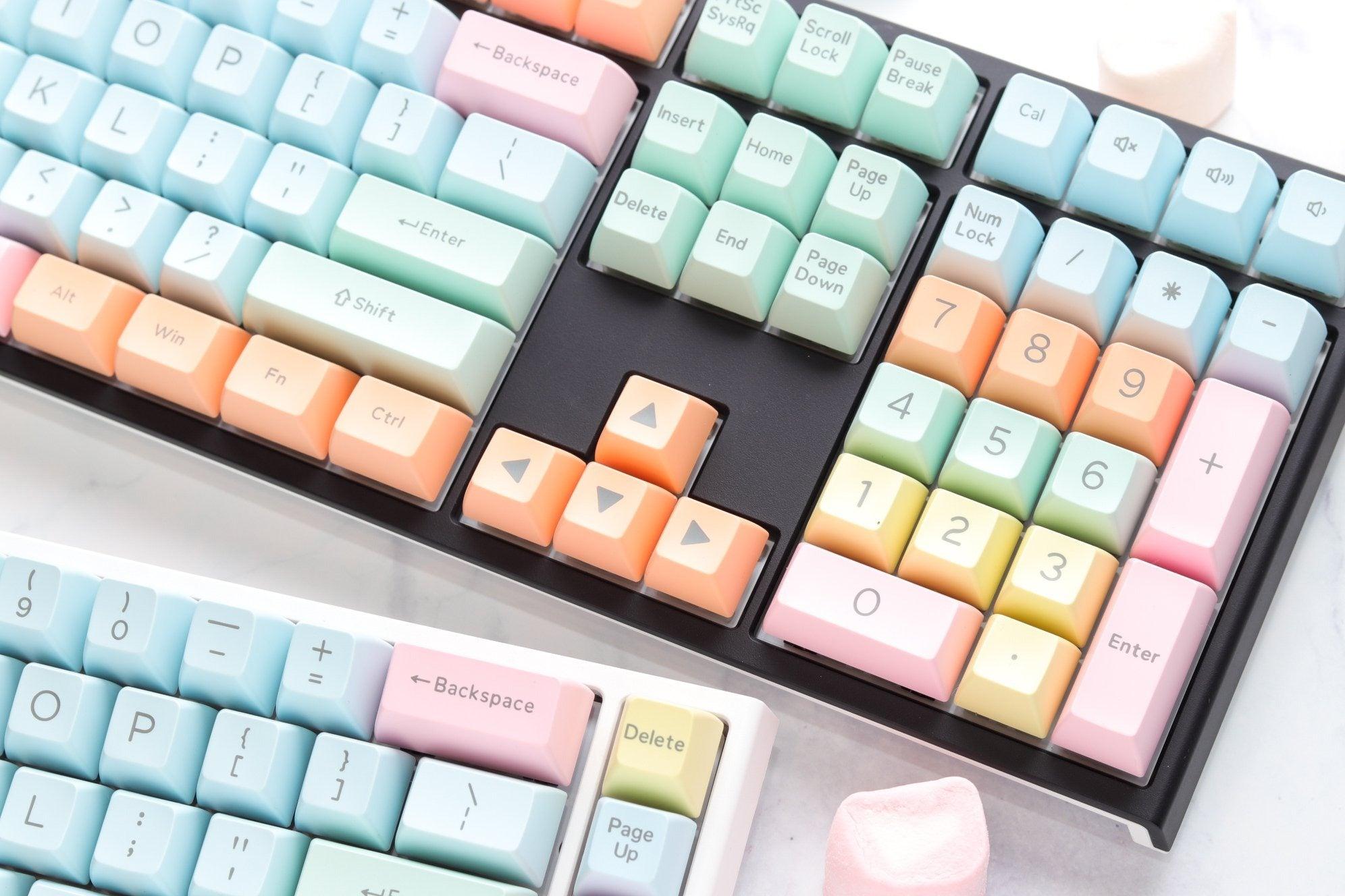 DUCKY 108-KEY PBT SEAMLESS DOUBLESHOT COTTON CANDY KEYCAP SET (DKSA108-USADZZHSC) - DataBlitz