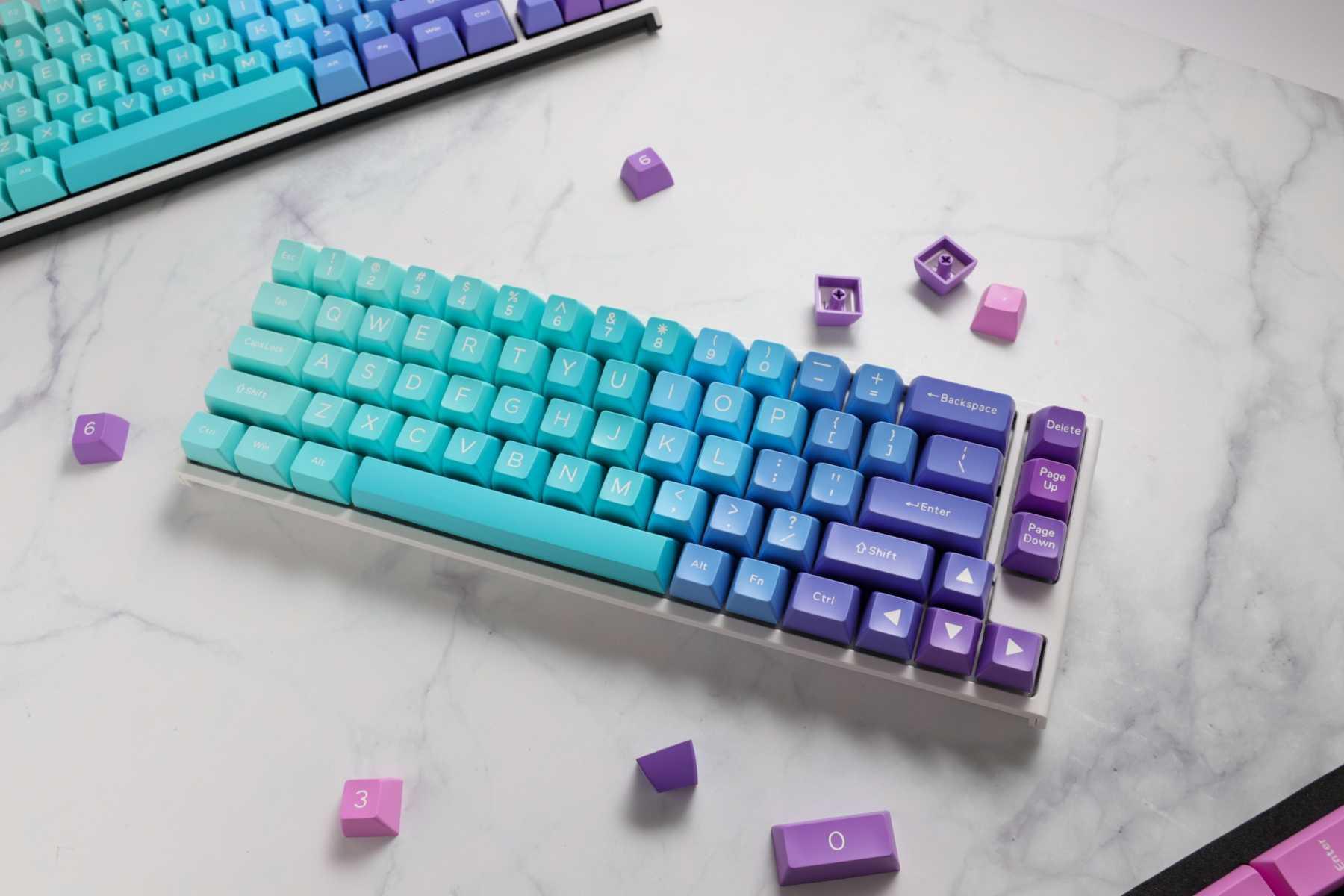 DUCKY 108-KEY ABS SEAMLESS DOUBLESHOT AZURE SA KEYCAP SET (DKSA108-USADZZWSA) - DataBlitz
