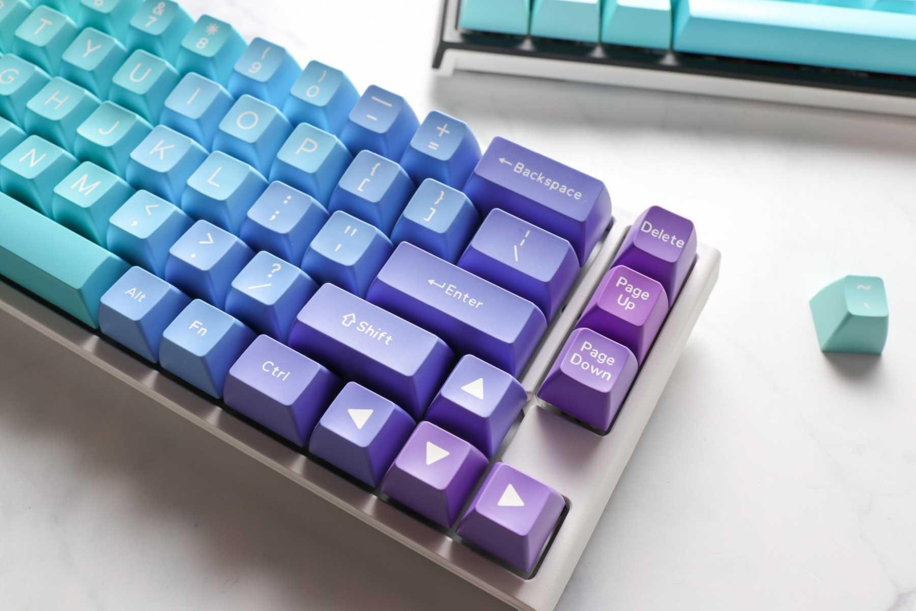 DUCKY 108-KEY ABS SEAMLESS DOUBLESHOT AZURE SA KEYCAP SET (DKSA108-USADZZWSA) - DataBlitz