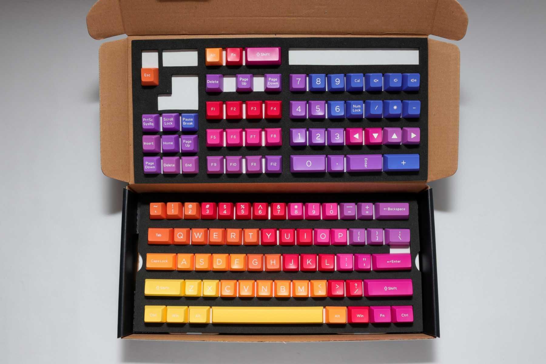 DUCKY 108-KEY ABS SEAMLESS DOUBLESHOT AFTERGLOW SA KEYCAP SET (DKSA108-USADZZWSG) - DataBlitz