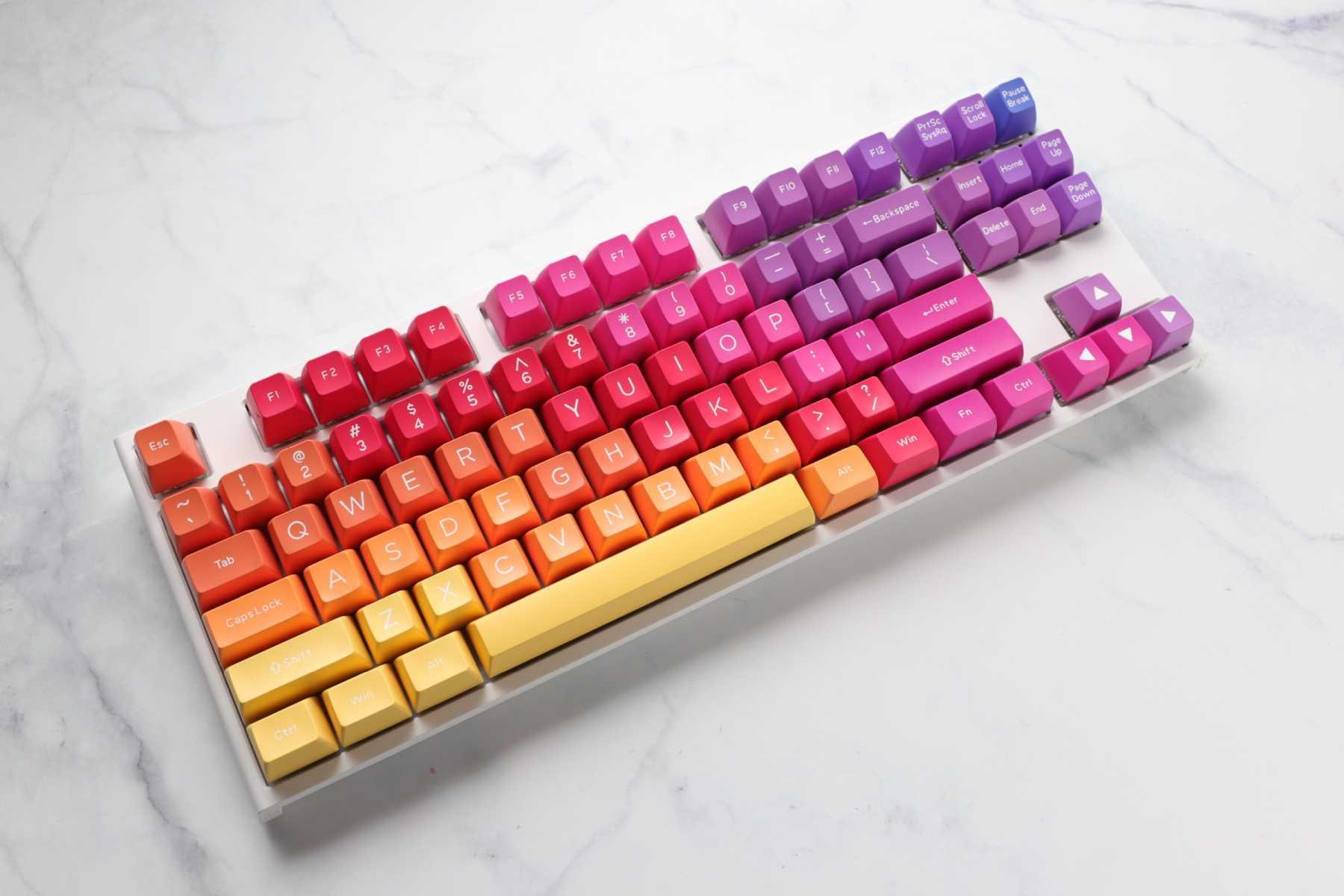 DUCKY 108-KEY ABS SEAMLESS DOUBLESHOT AFTERGLOW SA KEYCAP SET (DKSA108-USADZZWSG) - DataBlitz