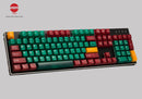 TAIHAO DOUBLE SHOT ABS-CUBIC BACKLIT KEYCAPS SET FOR CHERRY MX SWITCH (104-KEYS) (ORZ II - GREEN) (T31GN301) - DataBlitz