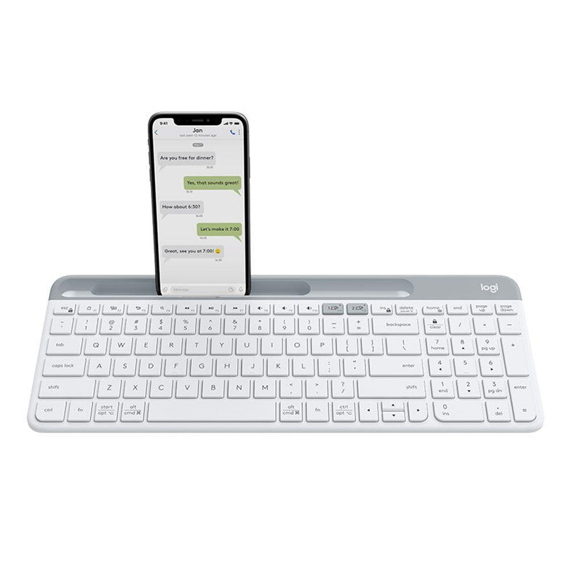 LOGITECH K580 SLIM MULTI-DEVICE WIRELESS KEYBOARD (OFF-WHITE) - DataBlitz