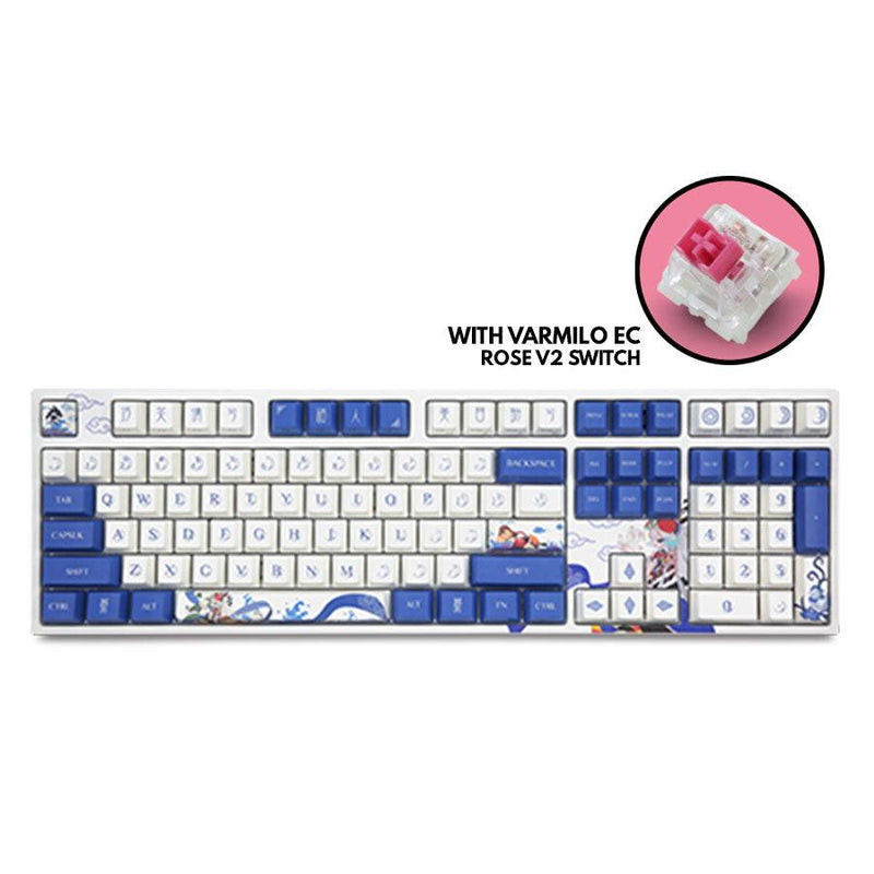 Varmilo VEM108 Lovebirds-I Mechanical Keyboard (Varmilo EC Rose V2) (A36A002B0A3A01A003) - DataBlitz