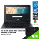 ACER C733-C51Y CHROMEBOOK 311 (SHALE BLACK) | 11.6" HD | INTEL CELERON | 4GB DDR4 | 32GB eMMC | CHROME OS + ACER SLEEVE BAG (BLACK) - DataBlitz