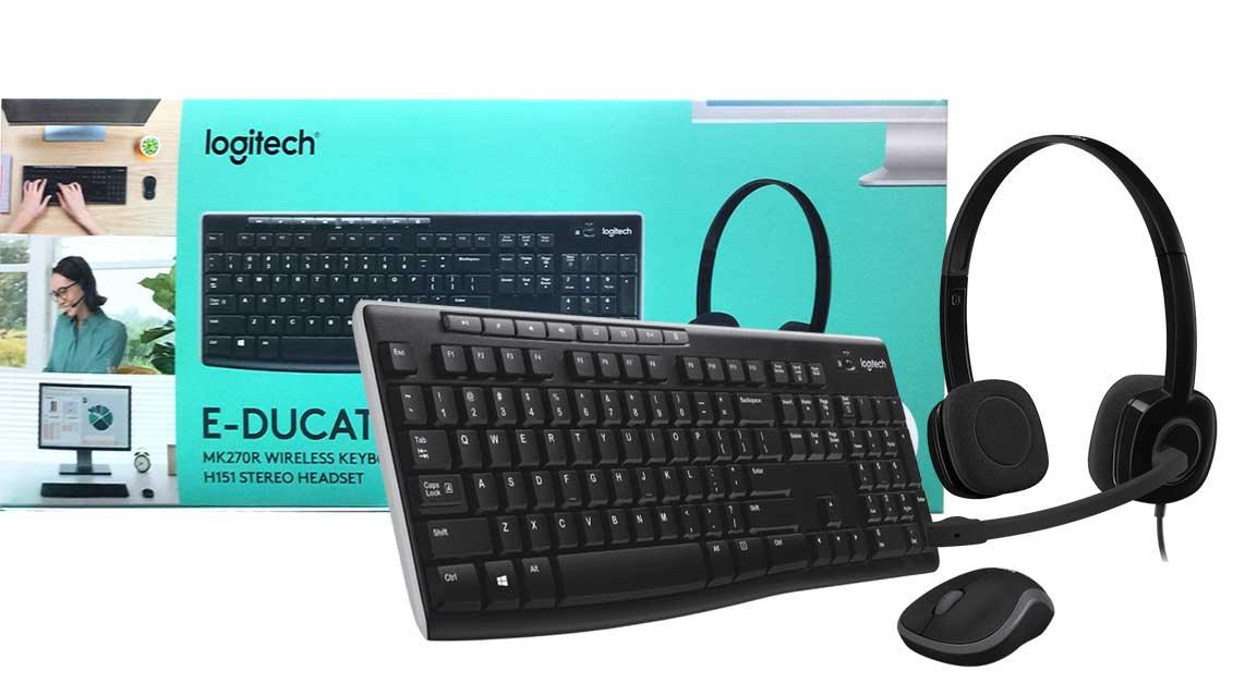 LOGITECH E-DUCATOR MK270R+H151+LE MOUSE POUCH BUNDLE - DataBlitz