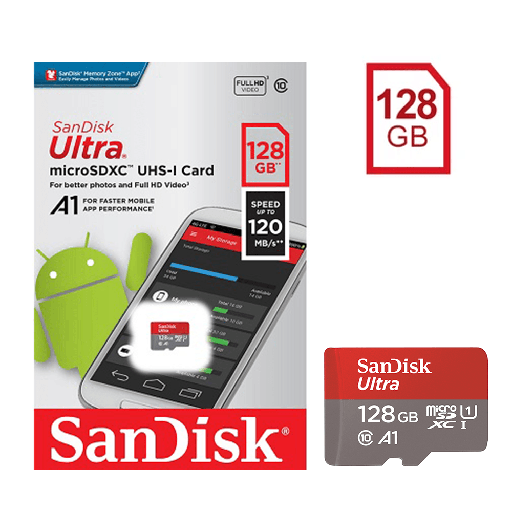 SANDISK ULTRA MICROSDXC USH-1 128GB CLASS 10 (120MB/S) - DataBlitz