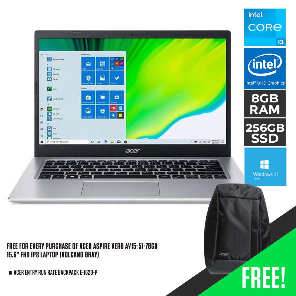 ACER ASPIRE 5 A514-54-34UP LAPTOP (SAFARI GOLD) | 14" FHD | i3-1115G4 | 8GB DDR4 | 256GB SSD | INTEL UHD GRAPHICS | WIN 11 + ACER ENTRY RUN RATE BACKPACK E-1620-P (LZBPKM6B12) - DataBlitz