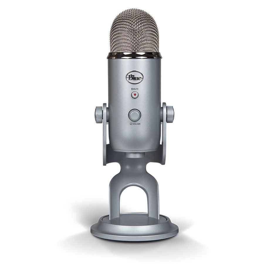 LOGITECH BLUE YETI PREMIUM MULTI-PLATFORM USB MICROPHONE FOR RECORDING/ STREAMING/ PODCASTING/ GAMING (SILVER) - DataBlitz