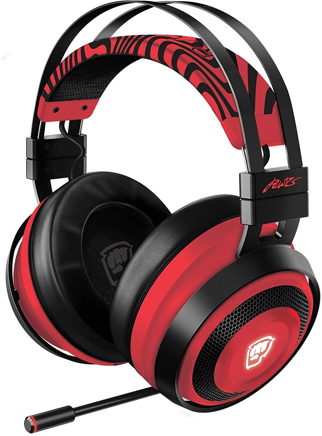 RAZER NARI ULTIMATE WIRELESS GAMING HEADSET PEWDIEPIE EDITION WITH RAZER HYPERSENSE TECHNOLOGY - DataBlitz