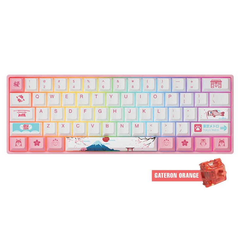 AKKO WORLD TOUR TOKYO 3061S RGB MECHANICAL GAMING KEYBOARD (GATERON ORANGE) - DataBlitz