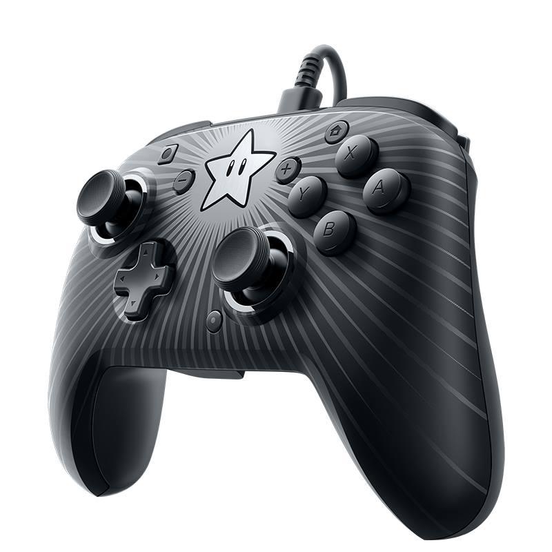 PDP NSW FACEOFF WIRED PRO CONTROLLER SUPER MARIO STAR EDITION BLACK (500-056-D1) - DataBlitz