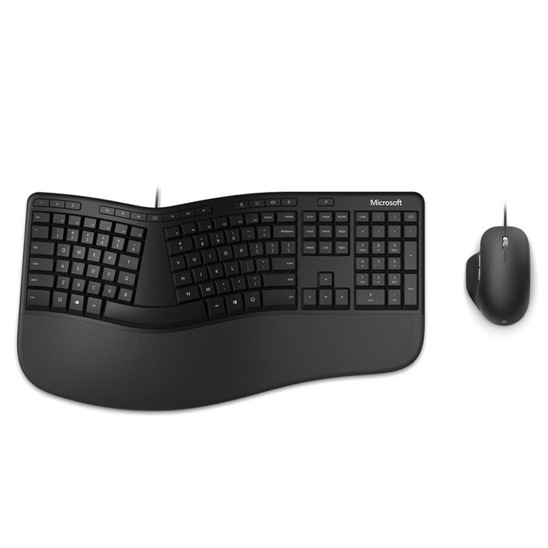 Microsoft Wired Ergonomic Desktop Keyboard Mouse Combo (RJU-00015)