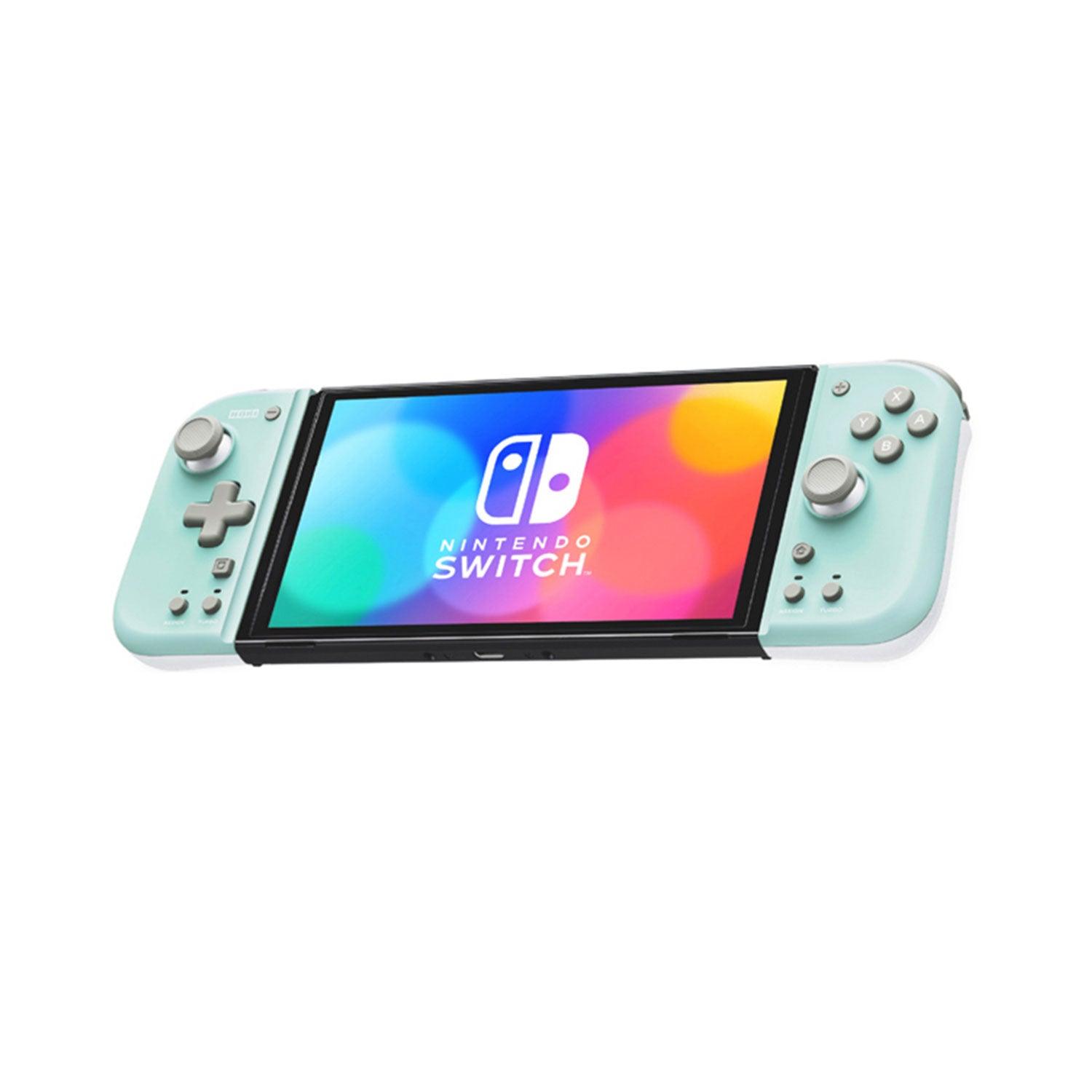 Hori NSW Grip Controller Fit For N-Switch / N-Switch Oled (Mint Green X White) (NSW-396) - DataBlitz