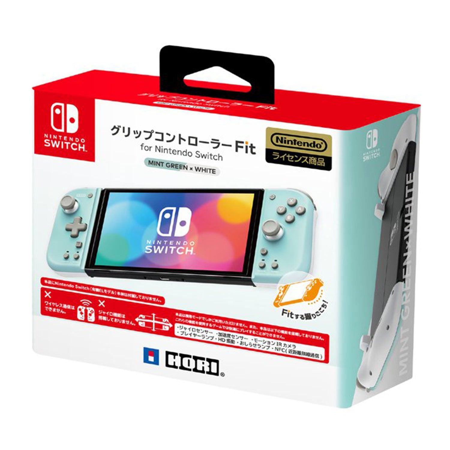 Hori NSW Grip Controller Fit For N-Switch / N-Switch Oled (Mint Green X White) (NSW-396) - DataBlitz
