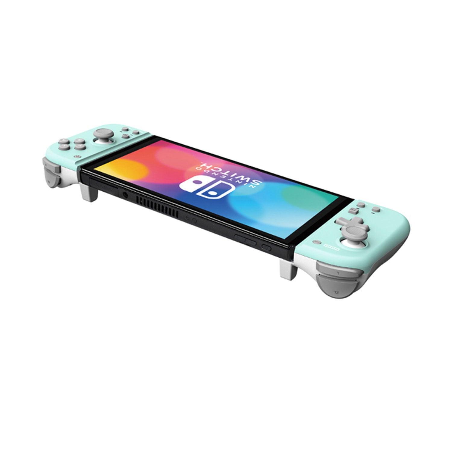Hori NSW Grip Controller Fit For N-Switch / N-Switch Oled (Mint Green X White) (NSW-396) - DataBlitz