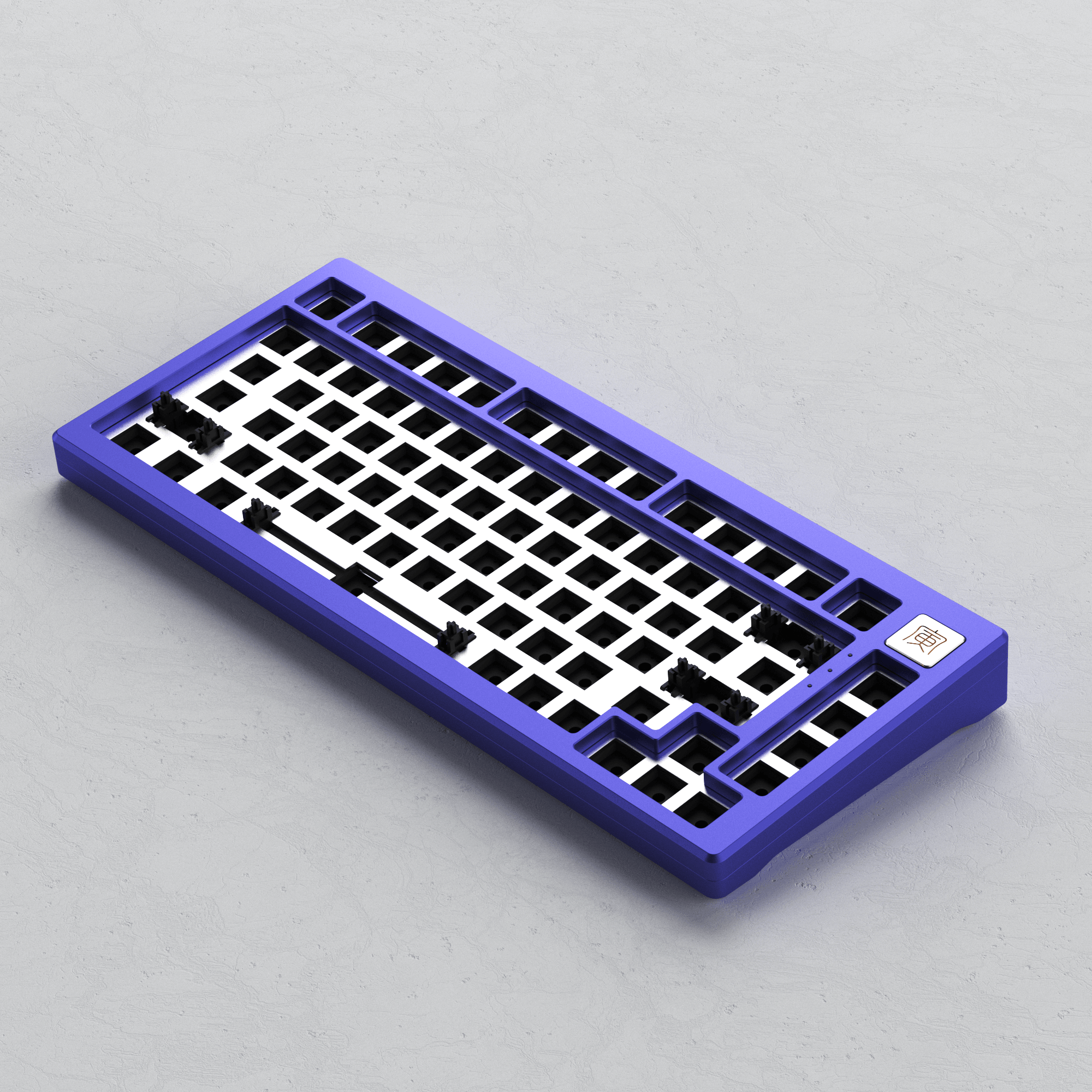 AKKO MOD006 RGB Hot-Swappable Mechanical Keyboard DIY Kit With Gasket Mount Structure (Periwinkle Very Peri) - DataBlitz