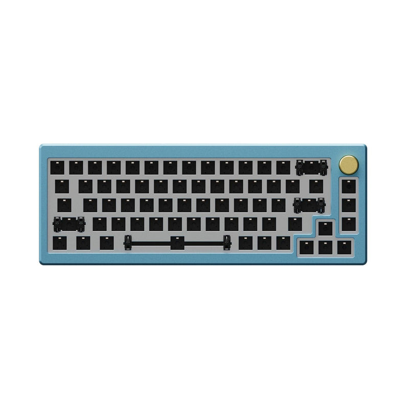AKKO MOD008 RGB Hot-Swappable Mechanical Keyboard DIY Kit With Gasket Mount Structure (Sky Blue) - DataBlitz
