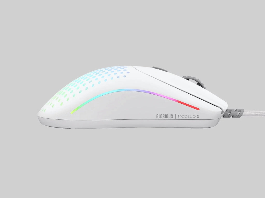 Glorious Model O2 Light Glorious Model O 2 Ultralight Ambidextrous Wired Gaming Mouse (White)