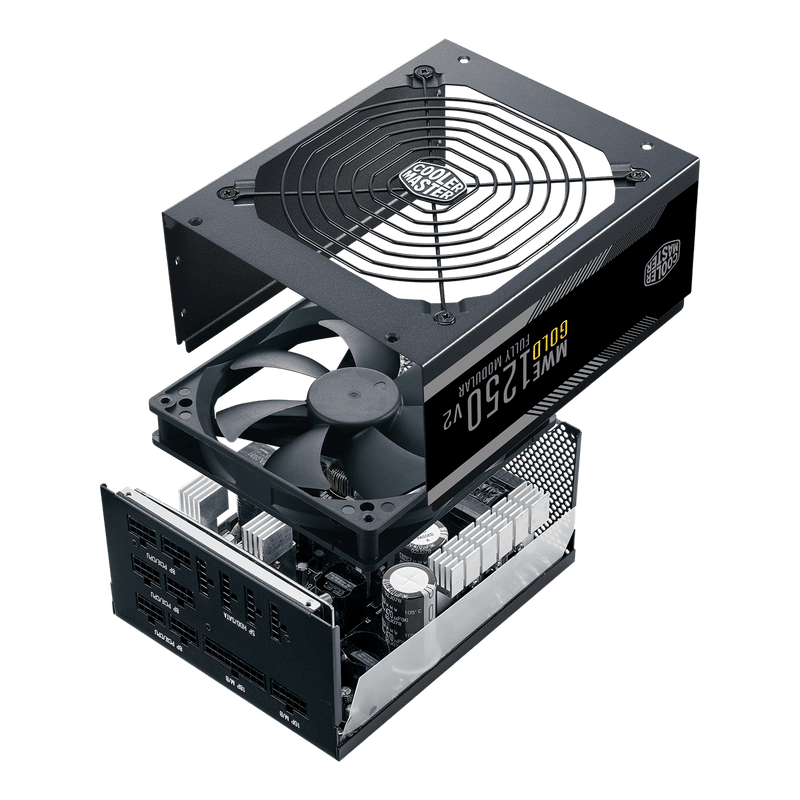 Cooler Master MWE Gold 1250 V2 - Alimentation - ATX12V 3.0 - 80 Plus Gold - 1250 Watt Cooler Master MWE Gold 1250 V2 - Alimentation - ATX12V 3.0 - 80 Plus Gold - 1250 Watt