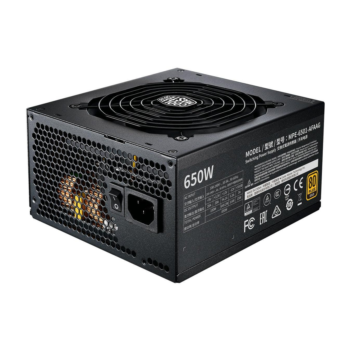 Cooler Master MWE Gold 650 V2 Full Modular Power Supply - DataBlitz