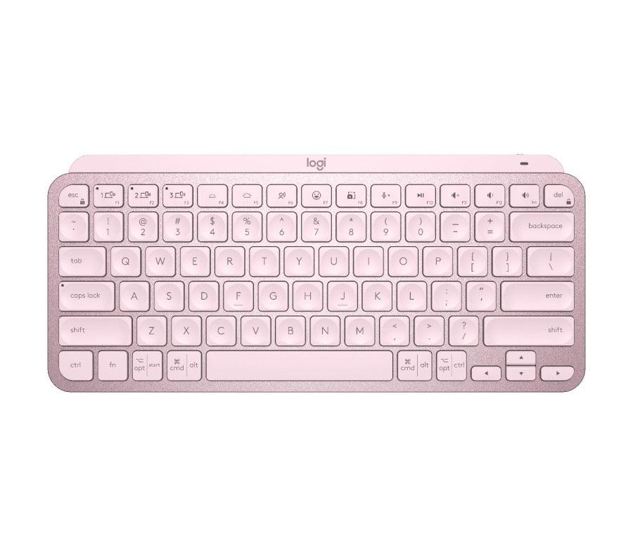Logitech MX Keys Mini Minimalist Wireless Illuminated Keyboard (Rose) - DataBlitz