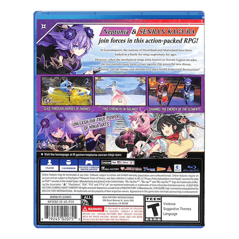 PS4 NEPTUNIA X SENRAN KAGURA NINJA WARS ALL (US) - DataBlitz