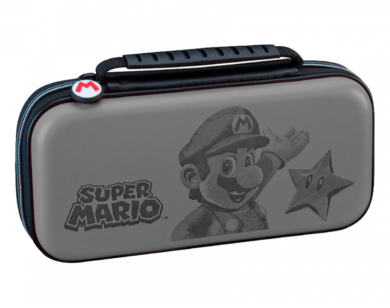 NSW GAME TRAVELER DELUXE TRAVEL CASE SUPER MARIO GREY (NNS46G) - DataBlitz