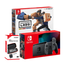 NSW Console Gray + Dobe 6 In 1 Protective Pack (TNS-19286) + Labo Kit Toy-Con 02 Robot Kit Bundle - DataBlitz