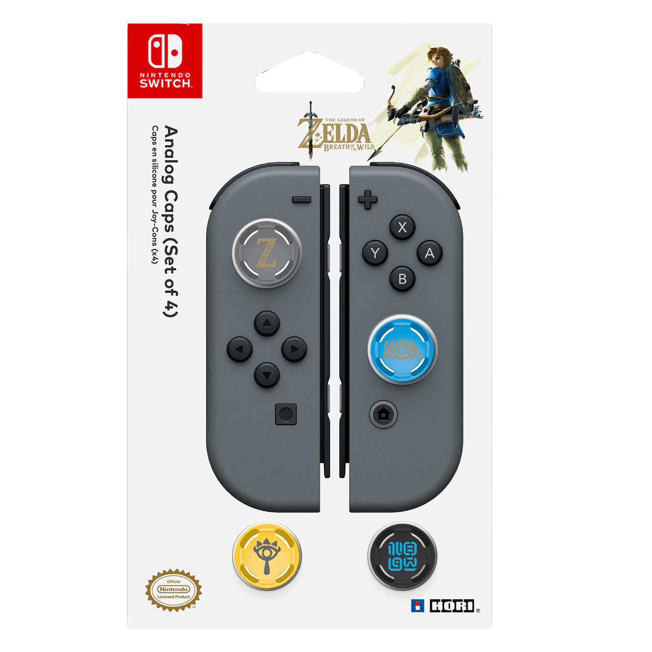 HORI NSW THE LEGEND OF ZELDA BREATH OF THE WILD ANALOG CAPS (SET OF 4) (NSW-092U) - DataBlitz