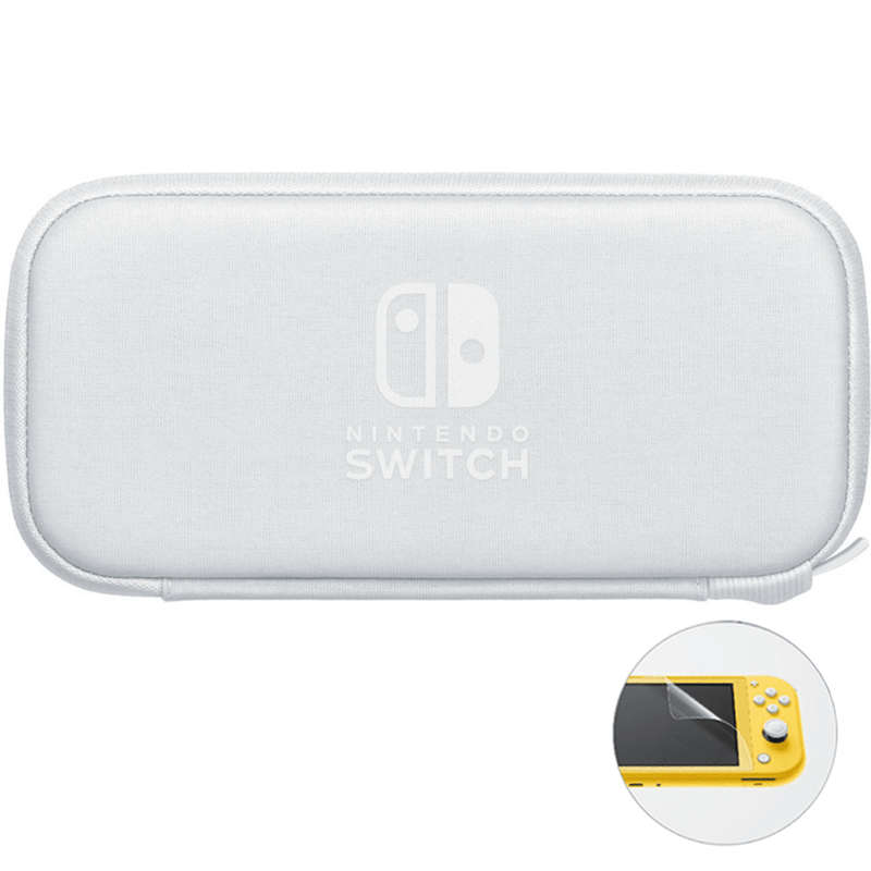 NINTENDO NSW CARRYING CASE & SCREEN PROTECTOR FOR NINTENDO SWITCH LITE (WHITE) - DataBlitz