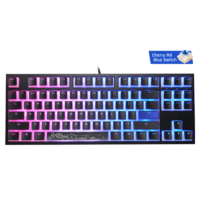 DUCKY ONE 2 RGB TKL LED DOUBLE SHOT PBT PUDDING EDITION MECHANICAL KEYBOARD (CHERRY MX RGB BLUE SWITCH) (DKON1787ST-CUSPDAZTP) - DataBlitz