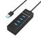 Orico Ultra-Slim 4 Ports USB 3.0 Hub (W6PH4-U3) - DataBlitz