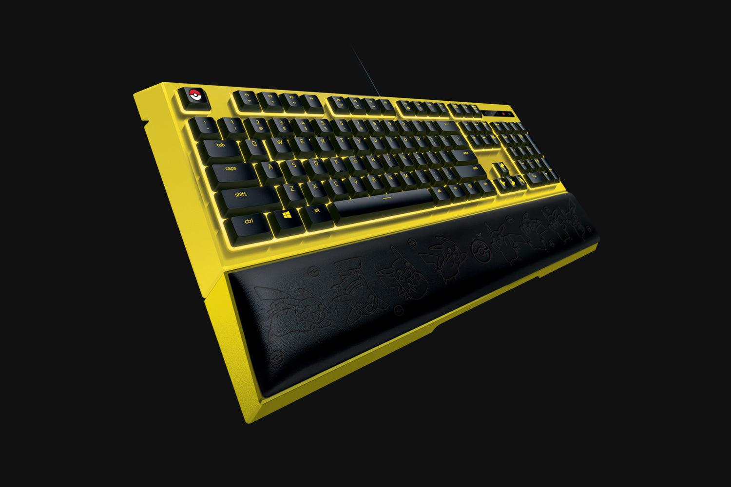 Razer Pokemon Pikachu Limited Edition Backlit Keyboard (Ergonomic Wrist Rest Included) - DataBlitz