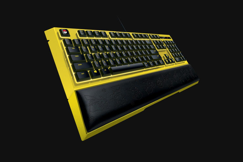 Razer Pokemon Pikachu Limited Edition Backlit Keyboard (Ergonomic Wrist Rest Included) - DataBlitz