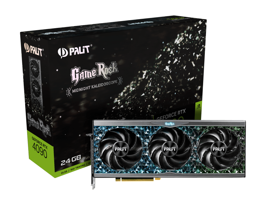 PALIT GeForce RTX 4090 Gamerock 24GB GDDR6X Graphics Card (Midnight Kaleidoscope) - DataBlitz