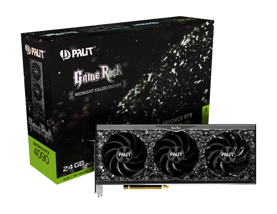 PALIT GeForce RTX 4090 Gamerock 24GB GDDR6X Graphics Card (Midnight Kaleidoscope) - DataBlitz
