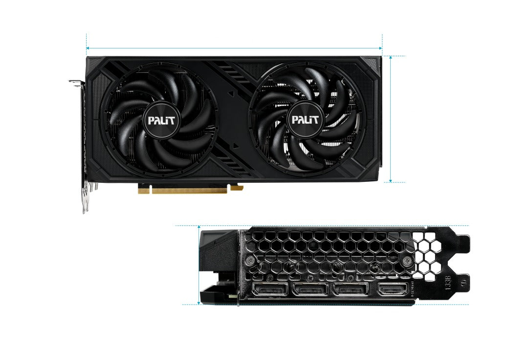 Palit Geforce RTX 4070 Dual 12GB GDDR6X Graphics Card
