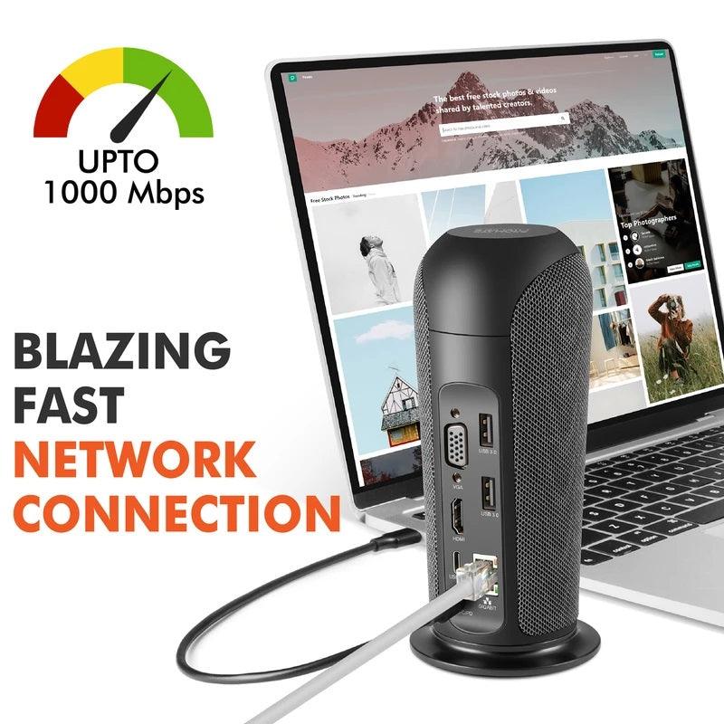 PROMATE ALPHAHUB 13-IN-1 USB-C MULTIMEDIA HUB (BLACK) - DataBlitz