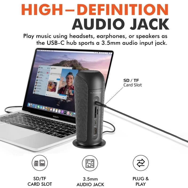 PROMATE ALPHAHUB 13-IN-1 USB-C MULTIMEDIA HUB (BLACK) - DataBlitz
