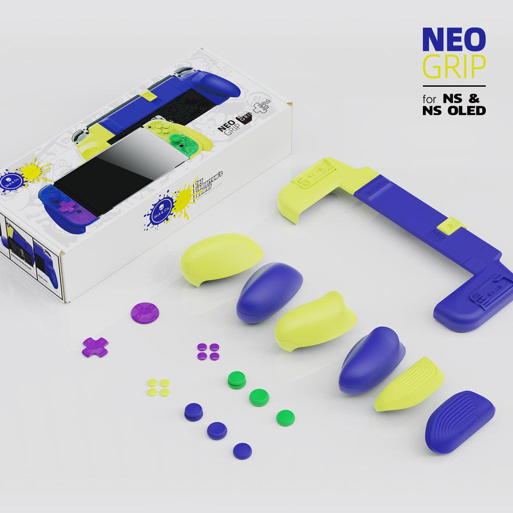 SKULL & CO. NSW Neogrip Limited Edition Splatoon 3 For Switch Oled/Switch (Blue/Yellow) (NSNG-LTD-BY) - DataBlitz